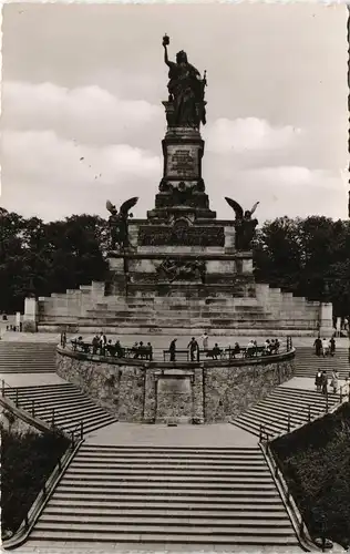 Rüdesheim (Rhein) National-Denkmal am Rhein Denkmal Niederwalddenkmal 1960