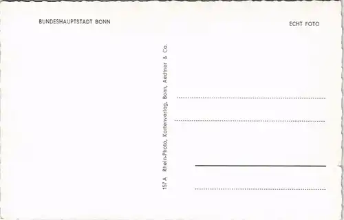 Bonn Mehrbild-AK mit Villa Hammerschmidt, Uni, Bundeshaus uvm. 1960