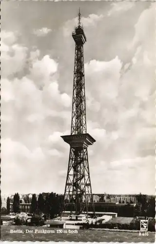 Ansichtskarte Charlottenburg-Berlin Funkturm (Media-Tower) 1960