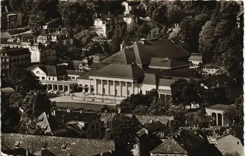 Ansichtskarte Baden-Baden Kurhaus Vogelschau-Perspektive 1955