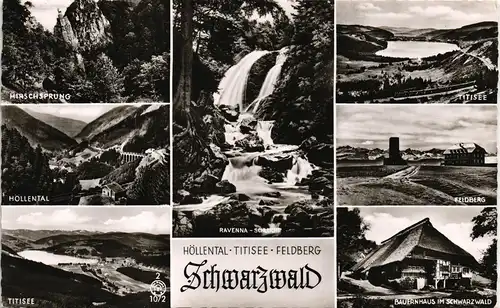 .Baden-Württemberg Schwarzwald (Mittelgebirge) Höllental Feldberg Titisee 1957