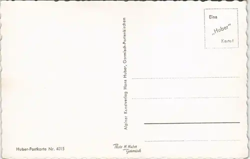 .Bayern Kreuzaļm (1600 m) gegen Alpspitze, bayerische Alpen 1960