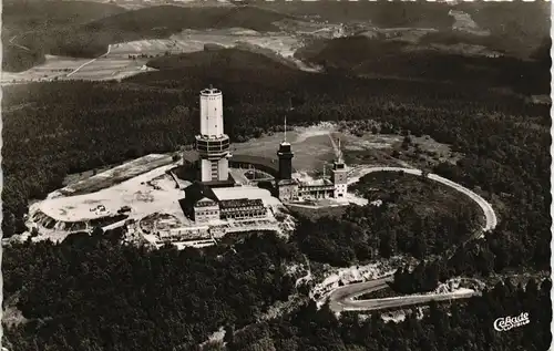 Schmitten Hochtaunus Luftbild 1955   mit seltener MB Frankatur 5 Pf. Lufthansa