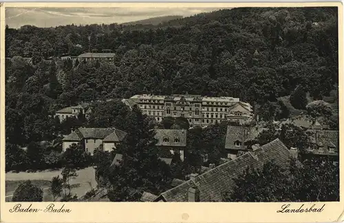 Ansichtskarte Baden-Baden Landesbad 1938