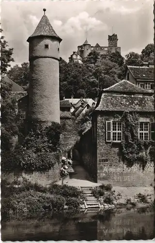 Ansichtskarte Wertheim Stadtpartie - Kittsteinturm 1954