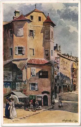 Ansichtskarte Innsbruck Ottoburg - Künstlerkarte 1928