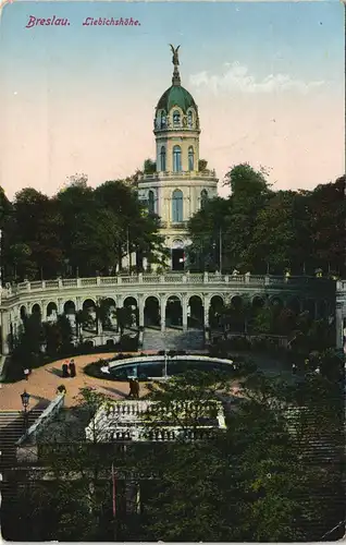 Postcard Breslau Wrocław Liebichshöhe 1916