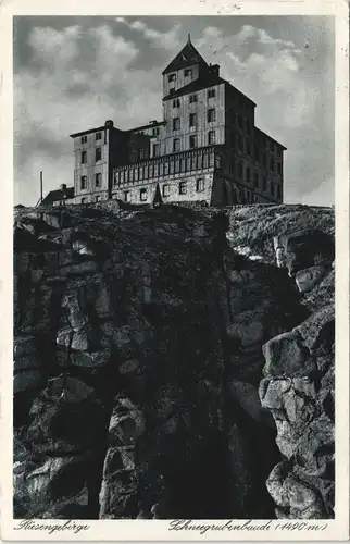 Schreiberhau Szklarska Poręba Schneegrubenbaude, Baudenstempel 1937