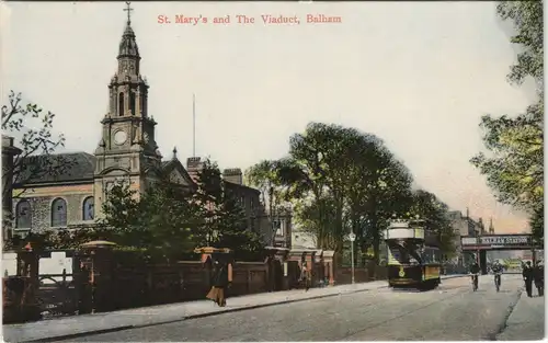 Balham - Wandsworth-London St. Mary's and The Viaduct, Straße 1913