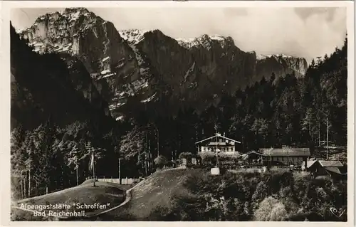 Bad Reichenhall Alpengaststätte "Schroffen" Alpen Gaststätte 1935
