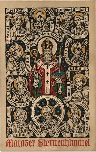 Mainz Offiz. Fest-Postkarte der Versammlung Katholiken Deutschland 1911