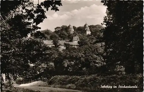 Ansichtskarte Hofgeismar Sababurg Burg im Reinhardswald 1961