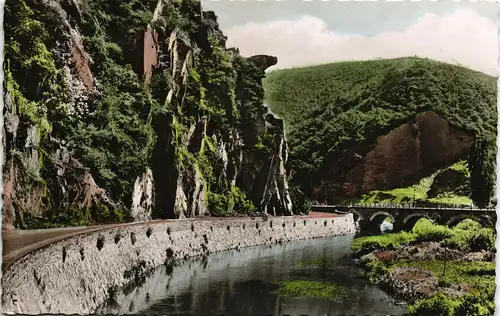 Ahrweiler-Bad Neuenahr-Ahrweiler Bunte Kuh (Felsnase) im Ahrtal 1960