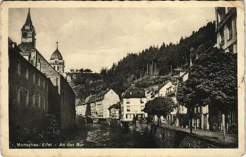 Ansichtskarte Monschau/Eifel Montjoie Monschau Eifel - An der Rur 1940