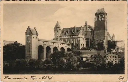 Postcard Marienwerder Kwidzyn Marienwerder, Wpr., Schloss, Castle 1930