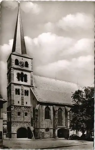 Ansichtskarte Karlstadt am Main Partie an der St. Andreas Kirche 1960