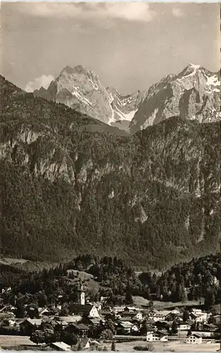 Ansichtskarte Oberaudorf Panorama-Ansicht mit Kaisergebirge 1959