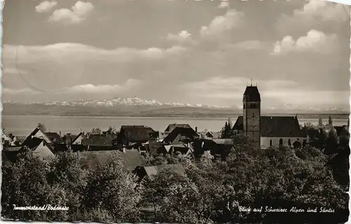 Immenstaad a. Bodensee Panorama-Ansicht Fernansicht Schweizer Alpen 1959