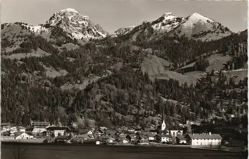 Ansichtskarte Bayrischzell Panorama-Ansicht Blick zum Wendelstein 1960