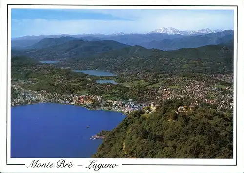 Ansichtskarte Lugano Monte Brè Vista su Lugano 2000