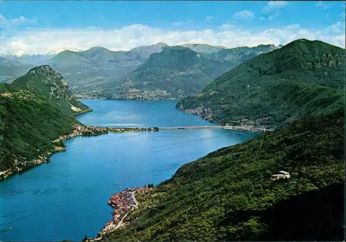 Ansichtskarte Lugano Panorama-Ansicht Il Lago di LUGANO 1970