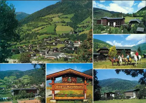 Ansichtskarte Bad Kleinkirchheim Mehrbildkarte 3 Foto-Ansichten 1990