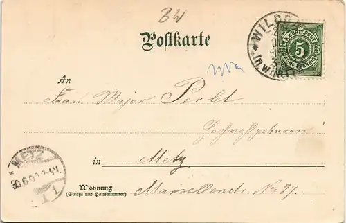 Ansichtskarte Bad Wildbad Stadt, kat. Kirche 1901