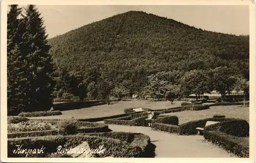 Ansichtskarte Bad Wildungen Kurpark Reinhardsquelle 1952