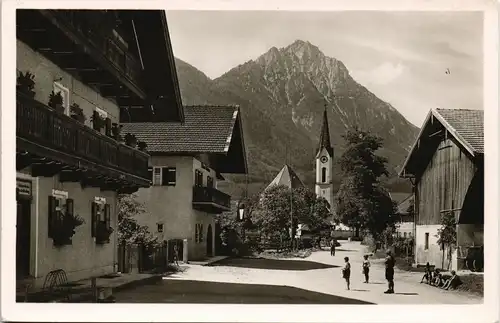 Ansichtskarte Piding Ortsstrassen Partie 1953