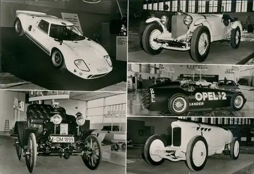 Berlin Autos Avus Attraktionen Mehrbild-AK 1978   mit passendem Sonderstempel