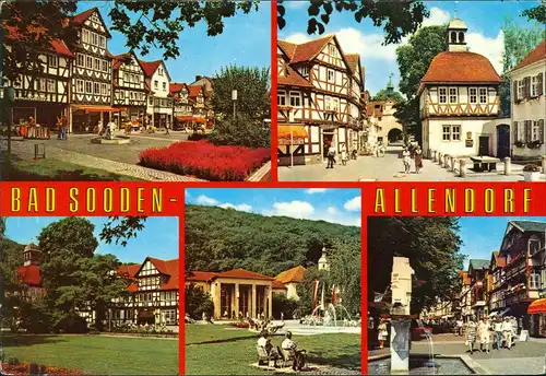 Ansichtskarte Bad Sooden-Allendorf Mehrbildkarte 5 Ortsansichten 1983