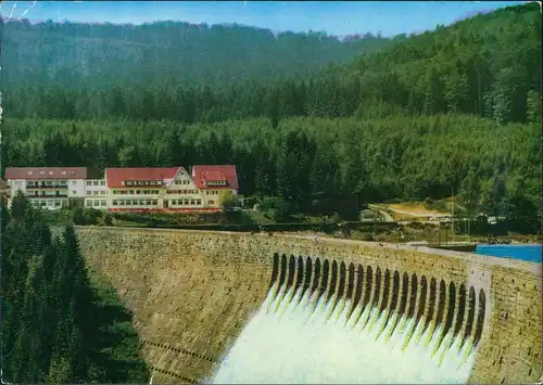 Forbach (Baden) Schwarzenbach-Talsperre im Murgtal Schwarzwald 1988