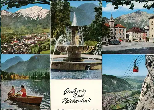 Ansichtskarte Bad Reichenhall Mehrbildkarte mit 5 Foto-Ansichten 1982