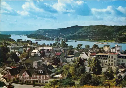 Ansichtskarte Rhöndorf-Bad Honnef Panorama-Ansicht Blick zum Rhein 1980