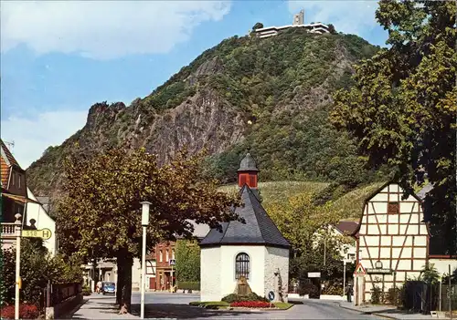 Ansichtskarte Rhöndorf-Bad Honnef Kapelle mit Drachenfels 1980