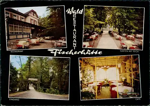Bad Lippspringe Waldrestaurant Fischerhütte Mehrbild-AK Bes. Bodo Plöger 1965