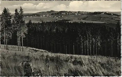 Ansichtskarte Hohegeiß-Braunlage Totale, Sonderstempel 1961