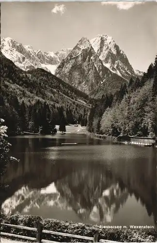 Ansichtskarte Grainau Waxenstein (Wettersteingebirge) Seeschwimmbad 1959