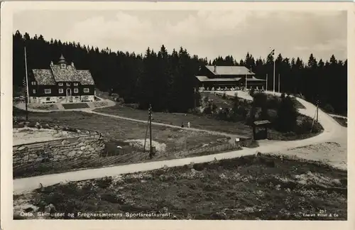 Oslo Kristiania Skimusset og Frognersæterens Sportsrestaurant. 1929