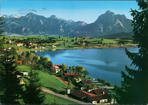 Hopfen am See-Füssen Panorama-Ansicht Blick zu den Allgäuer Bergen 1982