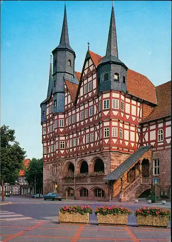 Ansichtskarte Duderstadt Strassen Ansicht Fachwerkhaus Rathaus 1970