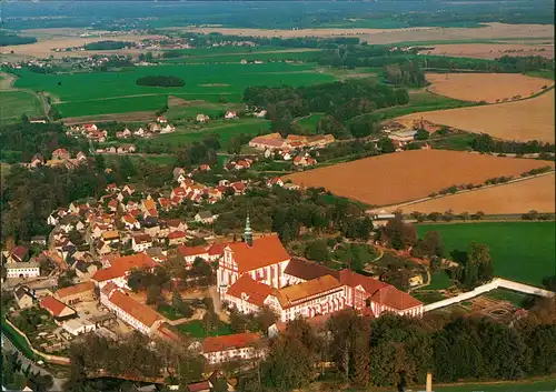 Panschwitz-Kuckau Pančicy-Kukow Luftaufnahme Zisterzienserinnen-Abtei Klosterstift St. Marienstern 1995