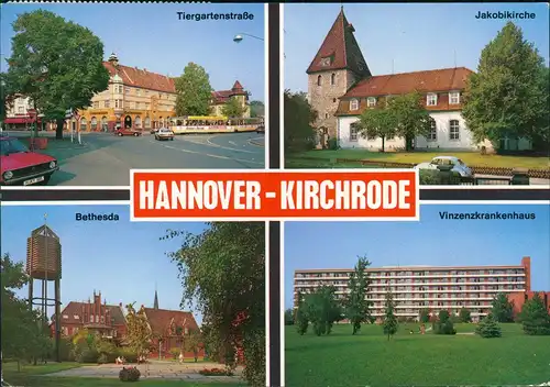 Kirchrode-Hannover Tiergartenstraße, Krankenhaus, Bethesda, Kirche 1989