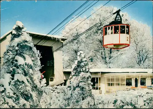 Ansichtskarte Bad Harzburg Bergbahn Gondelbahn Bergseilbahn im Winter 1986