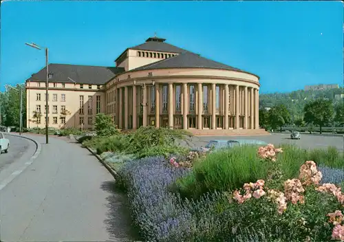 Ansichtskarte Saarbrücken Stadttheater Theater Strassen Ansicht 1971