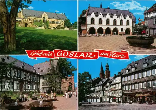 Ansichtskarte Goslar Mehrbildkarte mit 4 Fotos, Harz Region 2000