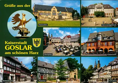 Ansichtskarte Goslar Gruss-Aus-Mehrbildkarte mit Ortsansichten 2000