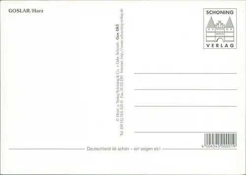 Ansichtskarte Goslar Gruss-Aus-Mehrbildkarte mit Ortsansichten 2000