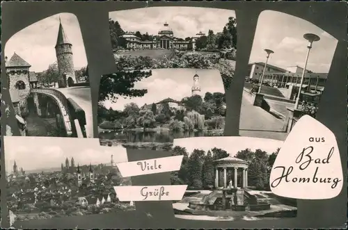 Bad Homburg vor der Höhe Mehrbildkarte div. Foto-Ansichten 1960