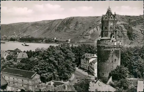 Ansichtskarte Andernach Rheinpartie und Runder Turm 1960